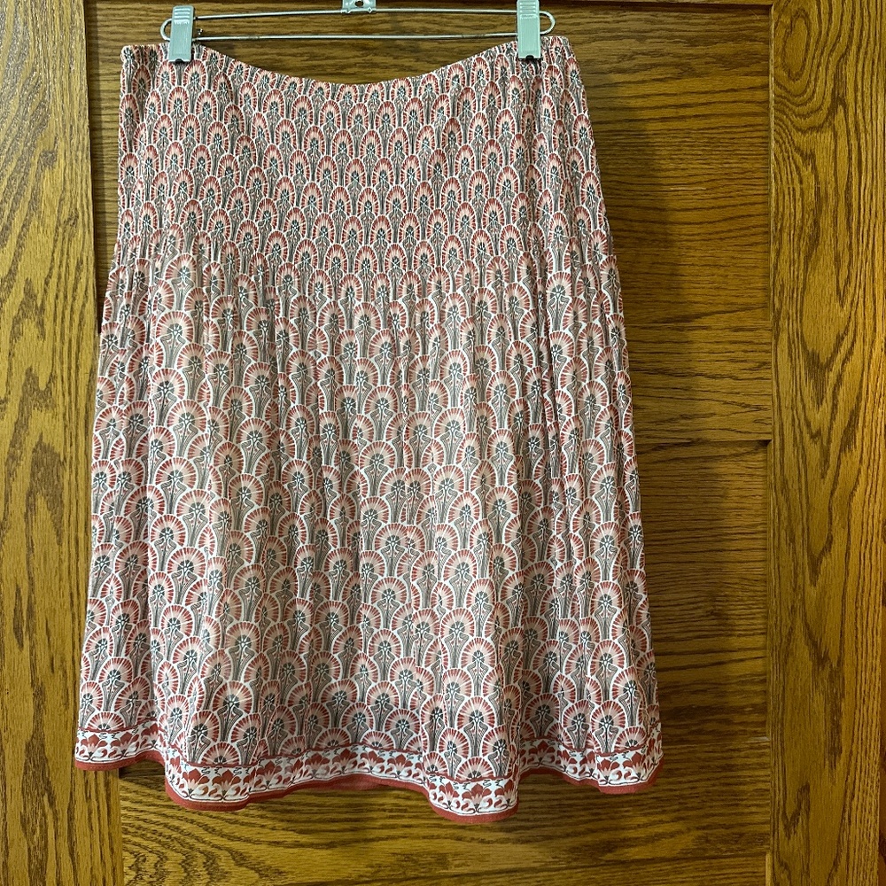 Max Studio sheer flowy lined skirt